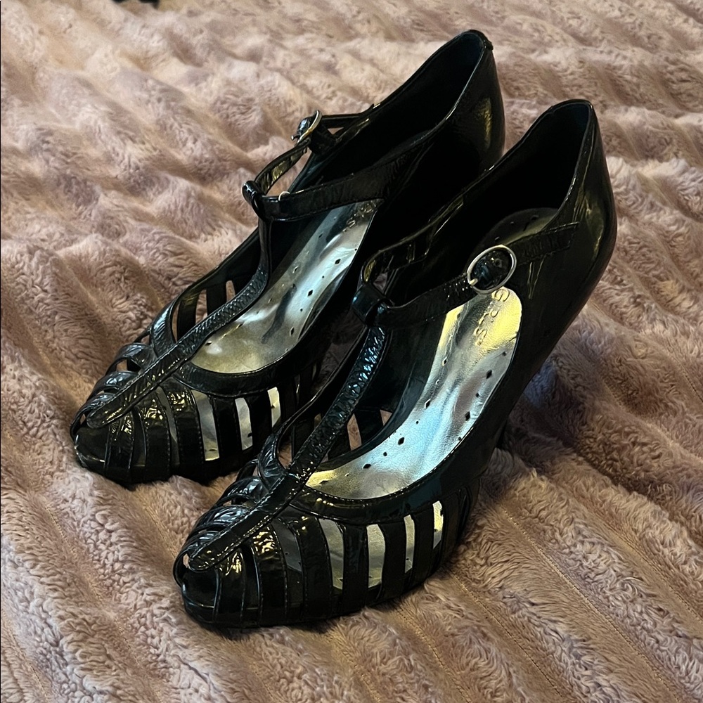 BCBGirls Black Strappy Heels